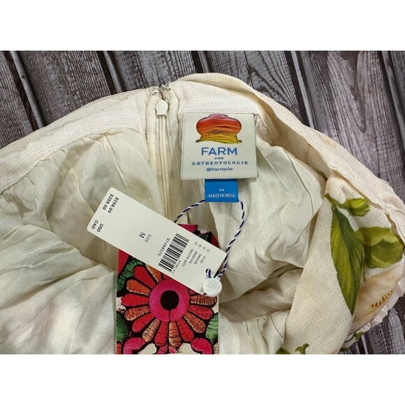 Farm Rio V-Neck Floral Chiffon Maxi Dress Size M NEW MSPR 258 - Picture 4 of 5